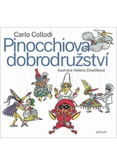 Kniha Pinocchiova dobrodružství z knihovny Jiřího Mahena