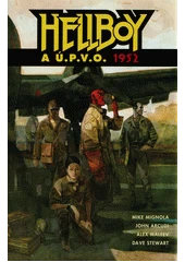 Kniha Hellboy a Ú.P.V.O z knihovny Jiřího Mahena