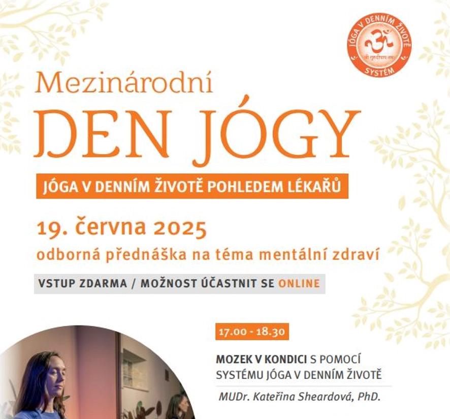 Akce KJM: Mezinárodní den jógy: Jóga v denním životě pohledem lékařů