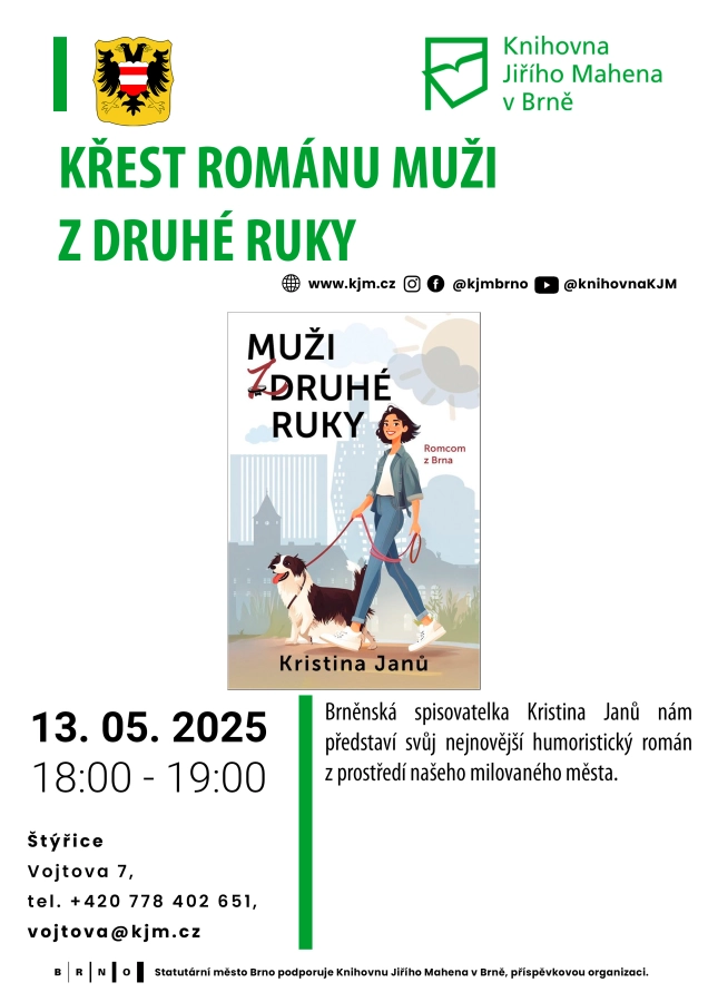 Akce KJM: Křest románu Muži z druhé ruky