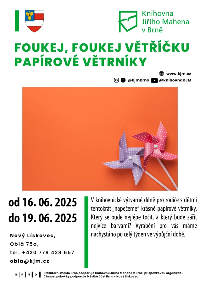 Akce KJM: Foukej, foukej větříčku – papírové větrníky