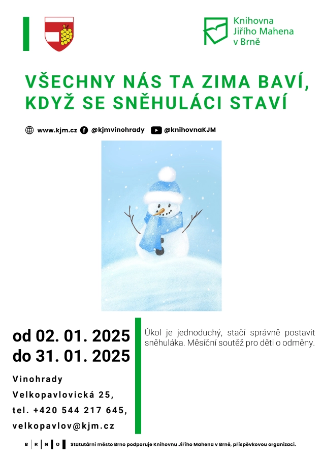 Akce KJM: Všechny nás ta zima baví, když se sněhuláci staví