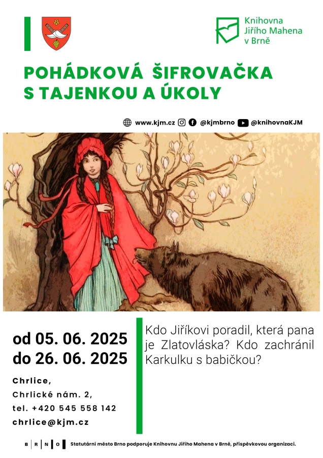 Akce KJM: Pohádková šifrovačka s tajenkou a úkoly