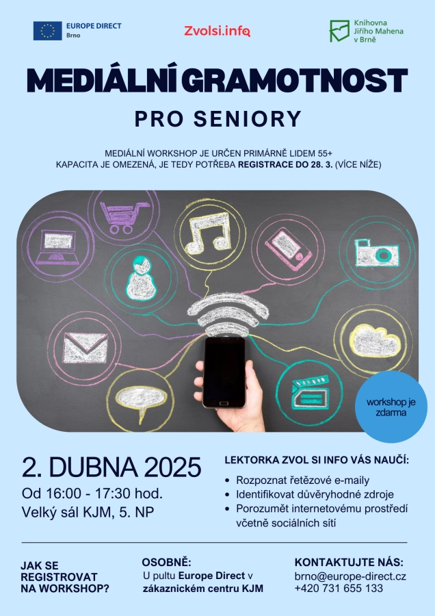 Akce KJM: Workshop: Mediální gramotnost pro seniory