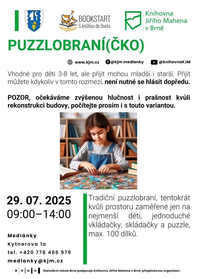 Akce KJM: Boookstart: Puzzlobraní(čko)