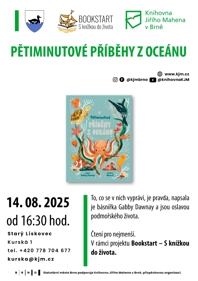 Akce KJM: Bookstart: Pětiminutové příběhy z oceánu