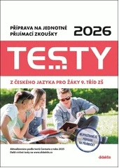 Kniha Testy 2026 z českého jazyka pro žáky 9. tříd ZŠ z knihovny Jiřího Mahena