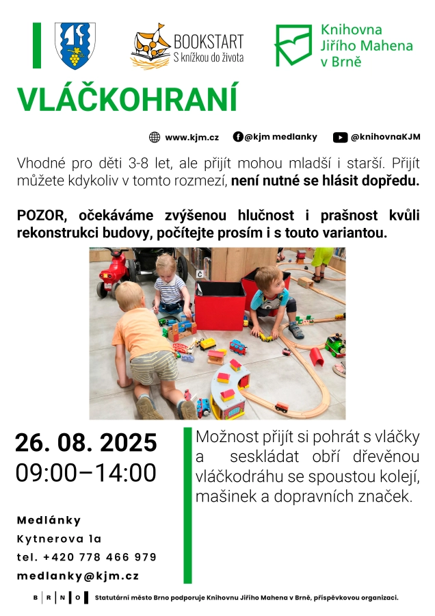 Akce KJM: Boookstart: Vláčkohraní